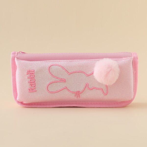 

Cartoon Rabbit Pencil Case, Dusty pink