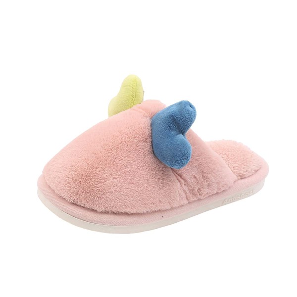 

Toddler Girls Cartoon Design Slippers, Pink