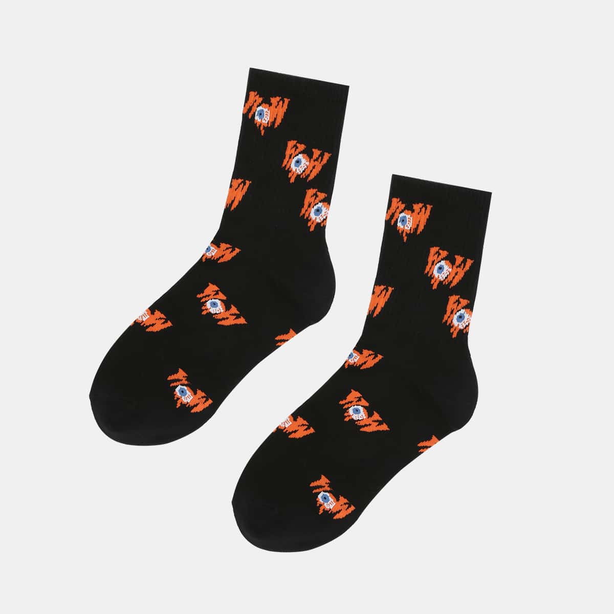 

Eye Graphic Crew Socks, Multicolor