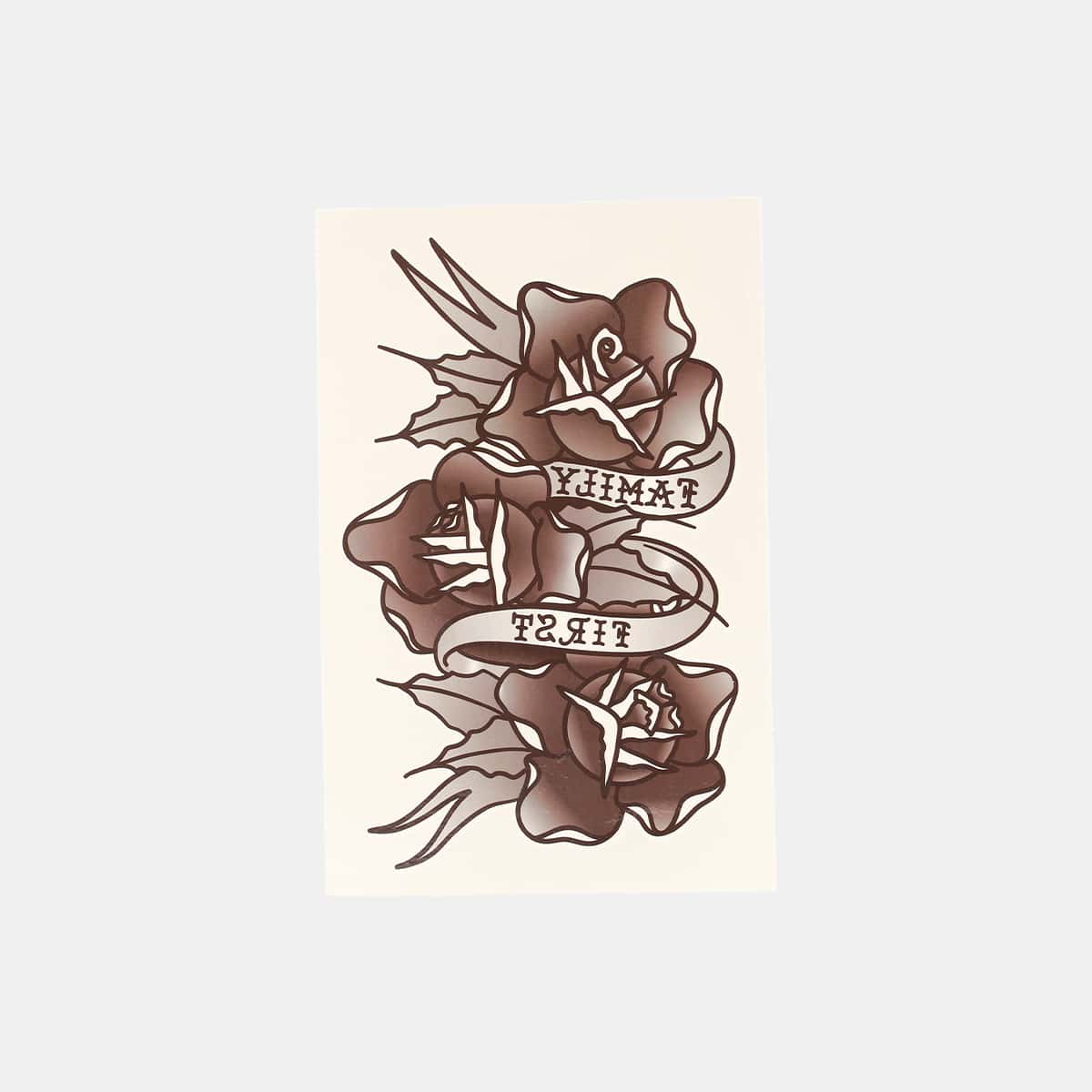 

Streetspo 1sheet Floral & Letter Graphic Tattoo Sticker, Multicolor