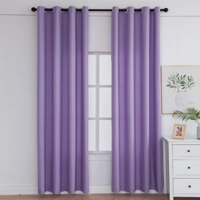 Solid Color Single Panel Curtain