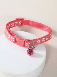 爪子圖案寵物項圈 - 西瓜粉 - 查看 1