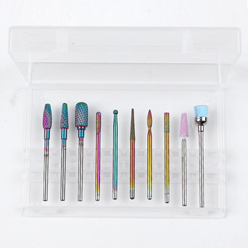 

10pcs Nail Polishing Head Set, Yellow