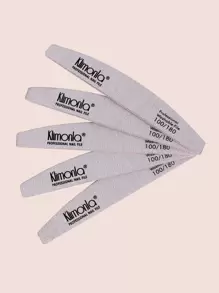 klimonla Nail File 5pcs Professional Reusable 100/180 Grit Double Sides Washable Nail File Manicure Tools For Poly Nail Extension Gel And Acrylic Nails Tools Suit For Home Salon,Nail Supplies,Nail Tools,Nail Art Tools,Back To School,Nails,Nail Tools For Press On Nails - Grey - View 1