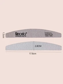 klimonla Nail File 5pcs Professional Reusable 100/180 Grit Double Sides Washable Nail File Manicure Tools For Poly Nail Extension Gel And Acrylic Nails Tools Suit For Home Salon,Nail Supplies,Nail Tools,Nail Art Tools,Back To School,Nails,Nail Tools For Press On Nails - Grey - View 4