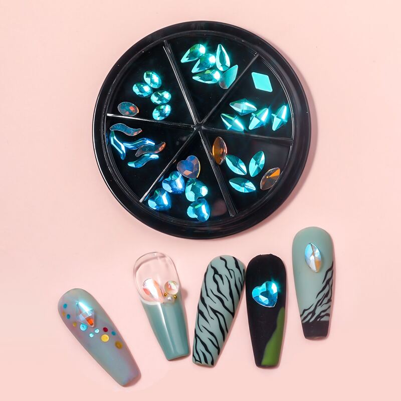 

1box Rhinestone Nail Art Decoration, Clear