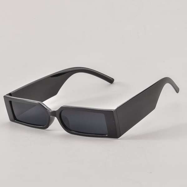 

Men Square Frame Sunglasses, Black