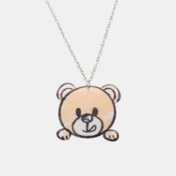 

Bear Pendant Necklace, Multicolor