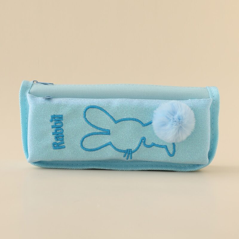 

Cartoon Rabbit Pencil Case, Mint blue
