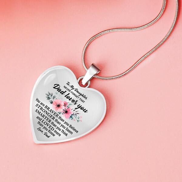 

Letter Graphic Heart Charm Necklace, Silver
