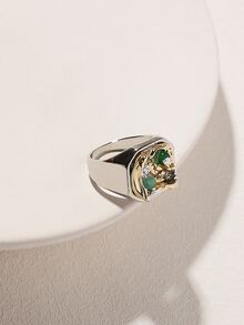 6pcs Geometric Ring - Silver - View 4