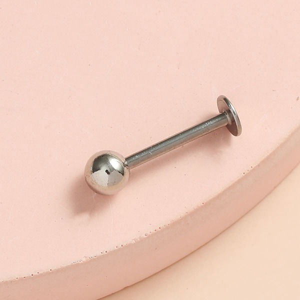 

Minimalist Labret Lip Ring, Silver