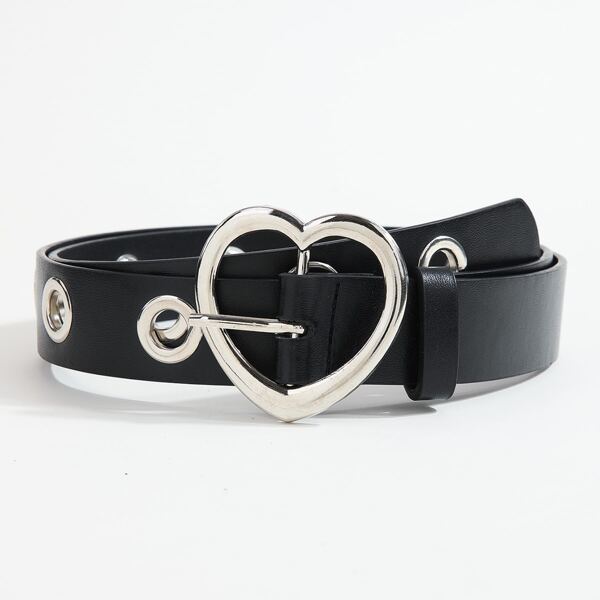 

Heart Decor Belt, Black