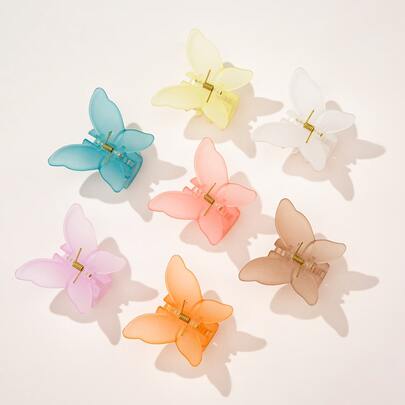7pcs Butterfly Design Hair Claw