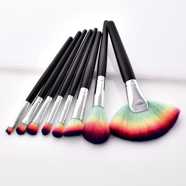 

8pcs Makeup Brush Set, Black