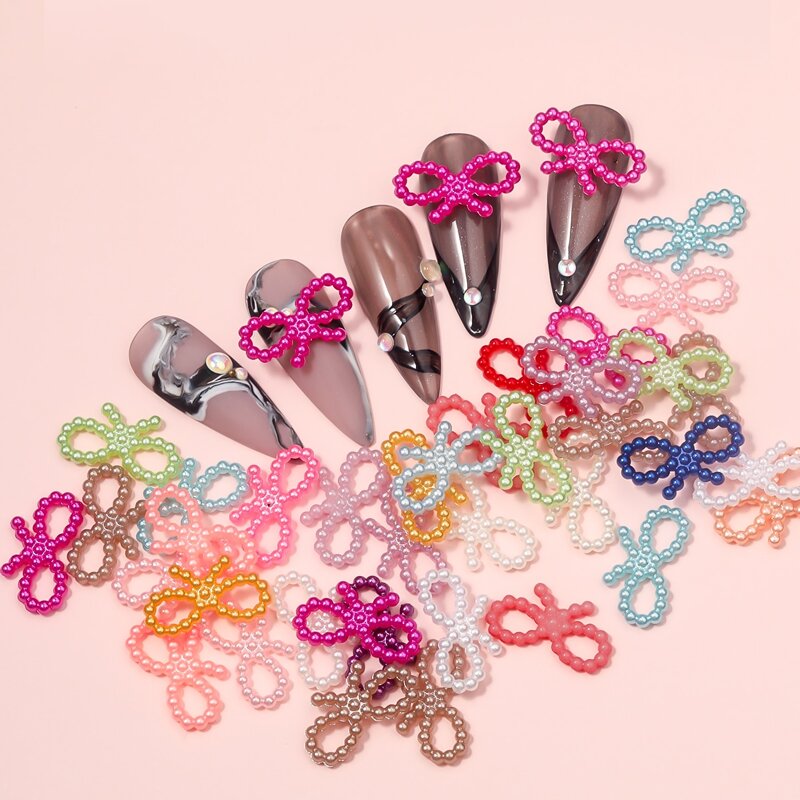 

1pack Bowknot Design Nail Art Decoration, Multicolor