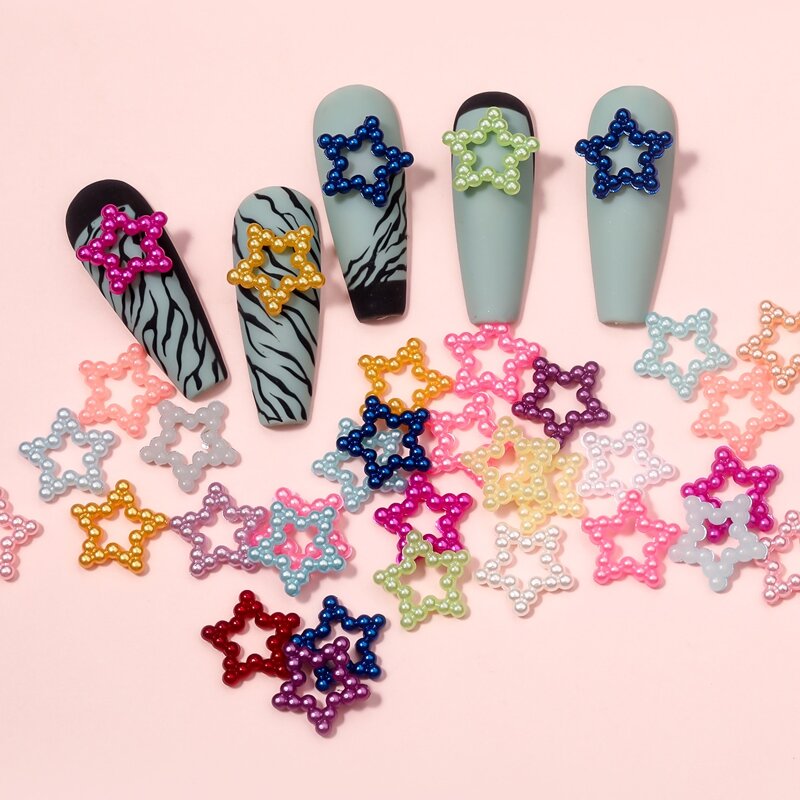 

1pack Star Design Nail Art Decoration, Multicolor