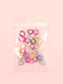 1 件装心形设计美甲装饰 - 彩色 - 查看 4