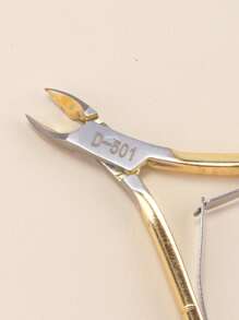 1pc Dead Skin Nail Scissor - Gold - View 3