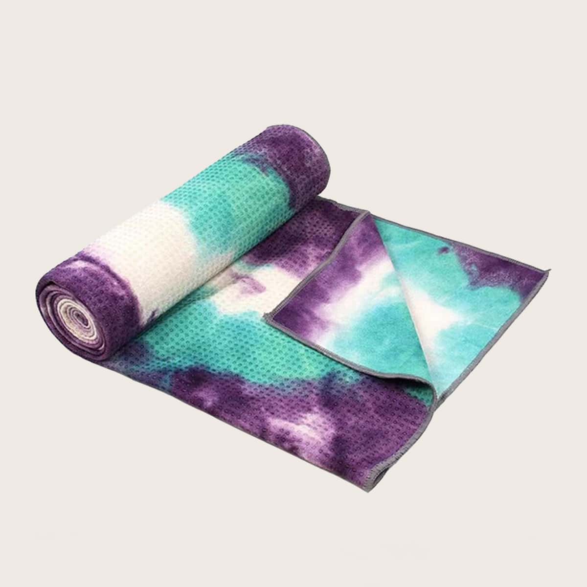 

Tie-Dye Yoga Towel Non-Slip Blanket, Dark green