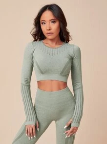 Set bộ đồ thể thao màu trơn - màu xanh lá - Xem 4