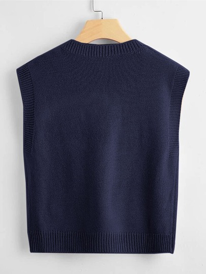 SHEIN Unity V字ネック ニットトップス