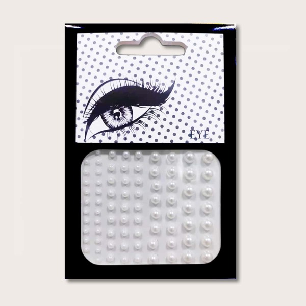 

1sheet Rhinestone Eye Tattoo Sticker, White