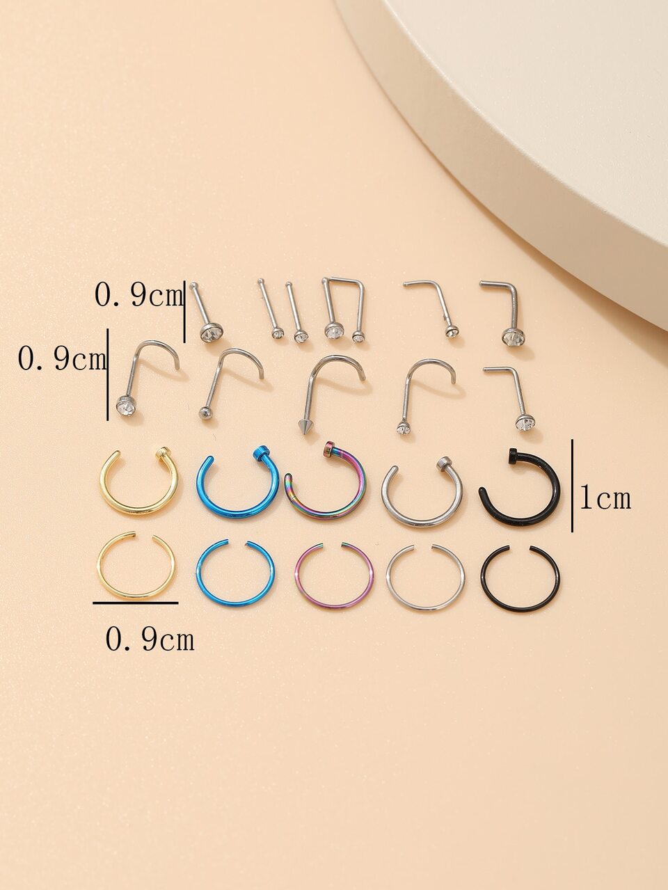 22pcs Minimalist Nose Ring