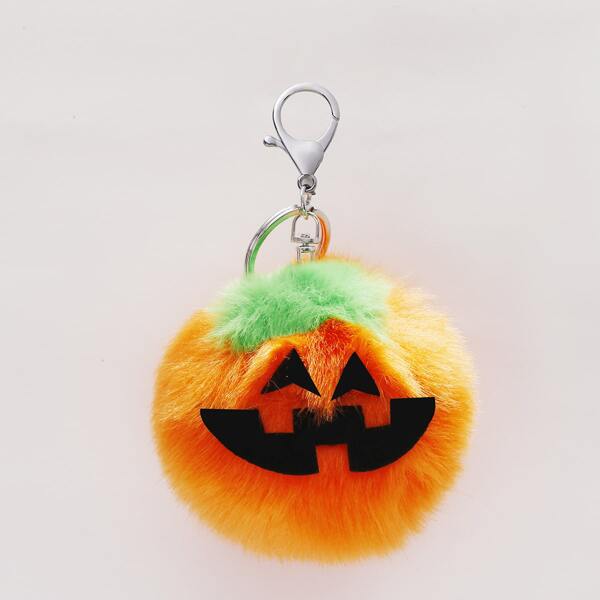 

Halloween Pumpkin Charm Keychain, Orange