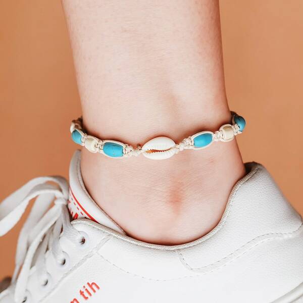 

Shell Decor Anklet, Multicolor