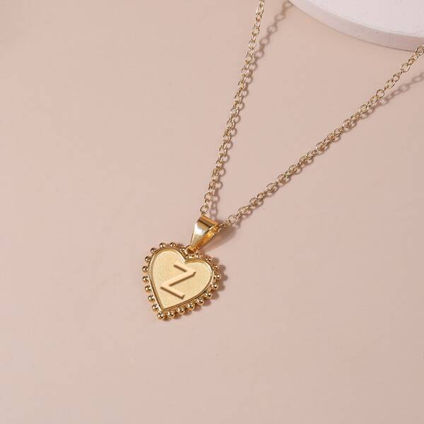 

Heart Pendant Necklace, Gold
