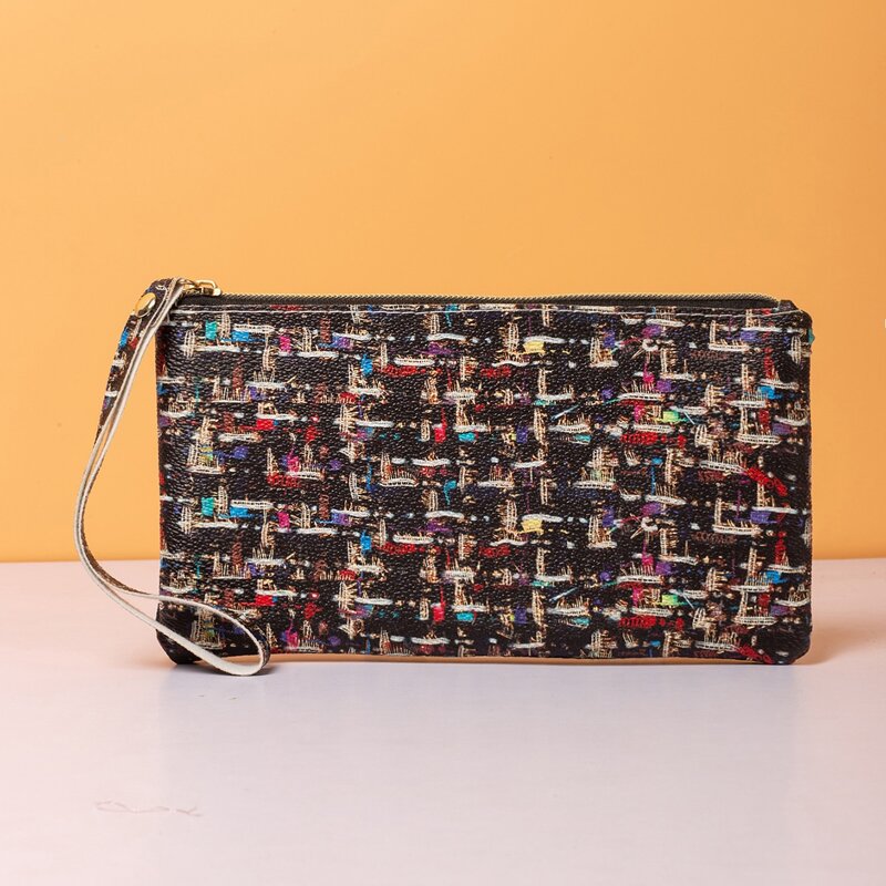 

Graffiti Graphic Wristlet Bag, Multicolor