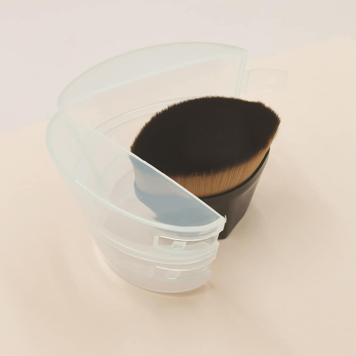

1pc Foundation Brush & 1pc Storage Box, Black