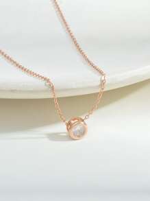 18K鍍金項鍊 - 玫瑰金 - 查看 5