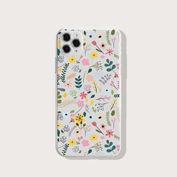 

Floral Clear Phone Case, Multicolor
