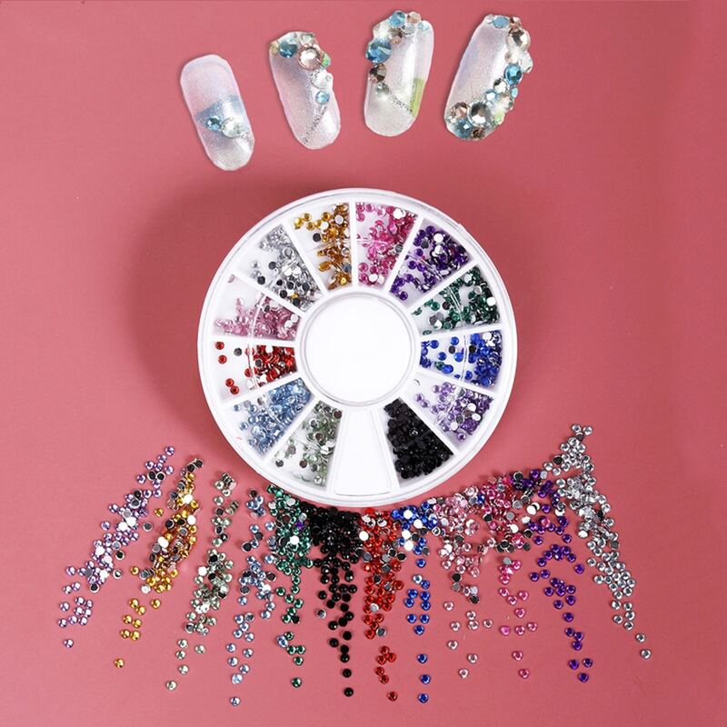 

1box Rhinestone Nail Art Decoration, Multicolor