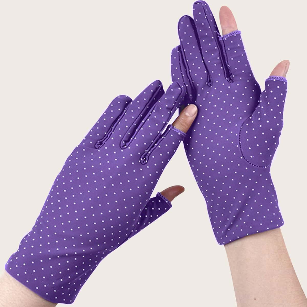 

1pair Non-slip Sports Gloves, Purple