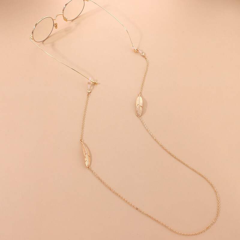 

Leaf Decor Glasses Chain, Gold