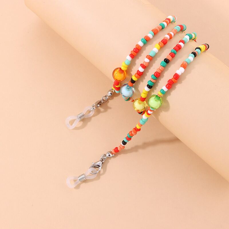 

Beaded Decor Glasses Chain, Multicolor