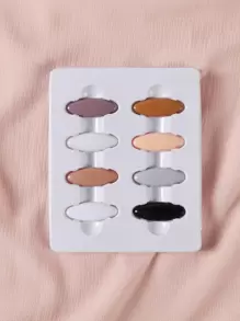 8pcs Delicate Geometric Scarf Brooch Pin Elegant Scarf Accessories Clothing Shawl Pin Colorful Pins - Multicolor - View 3