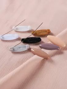 8pcs Delicate Geometric Scarf Brooch Pin Elegant Scarf Accessories Clothing Shawl Pin Colorful Pins - Multicolor - View 5