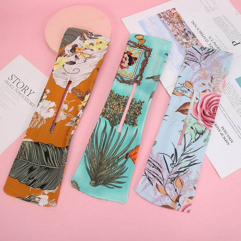 

1pc Random Flower & Leaf Graphic Hair Tie, Multicolor