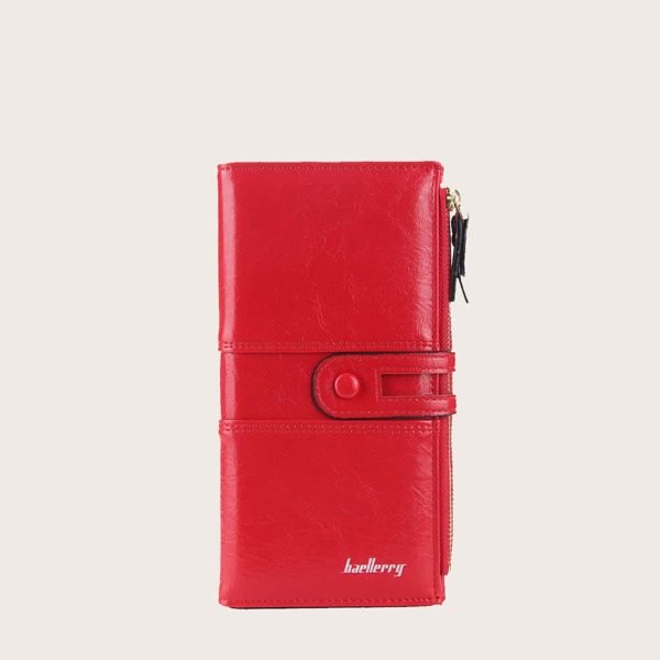 

Letter Detail Long Wallet, Red