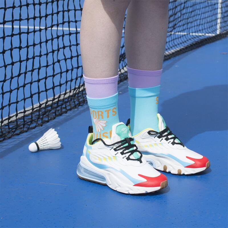 

1pair Kids Breathable Sports Socks, Blue