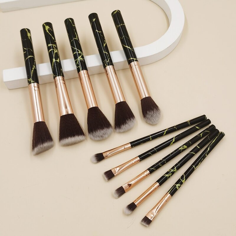 

10pcs Makeup Brush Set, Black