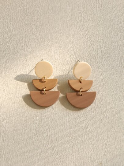 Geometric Drop Earrings