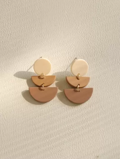 Geometric Drop Earrings