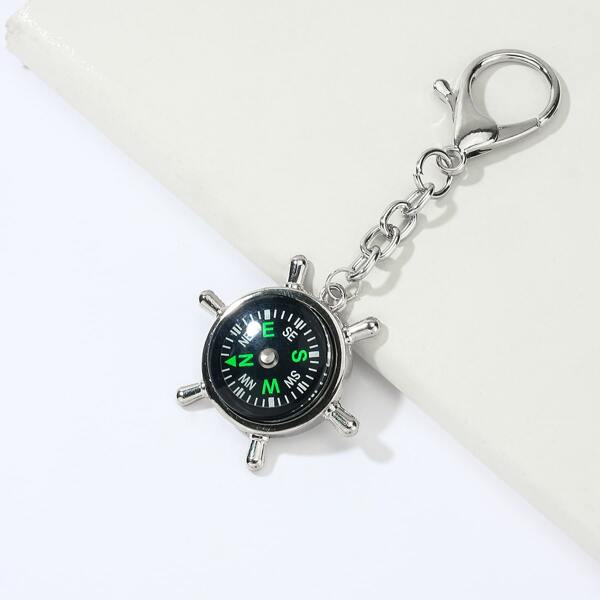 

Compass Design Bag Charm, Multicolor