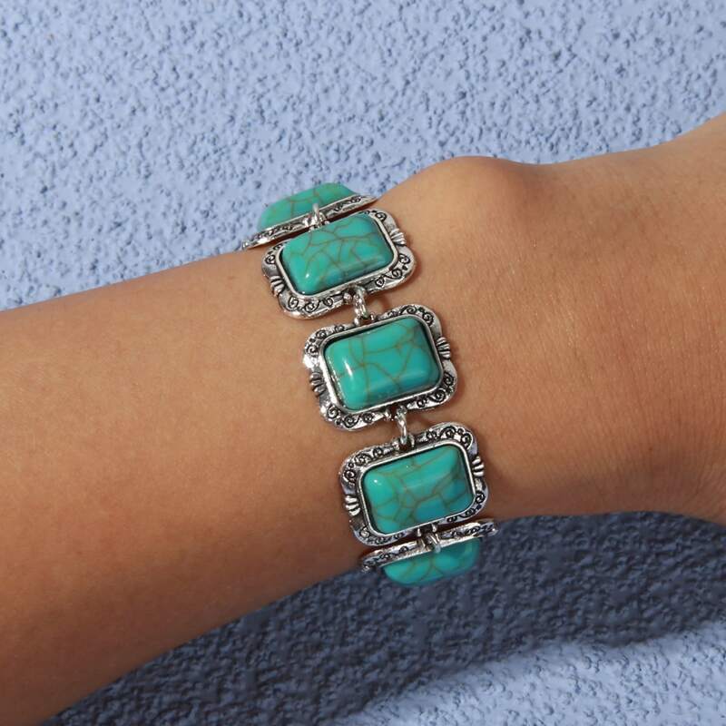 

Marble Design Bracelet, Blue