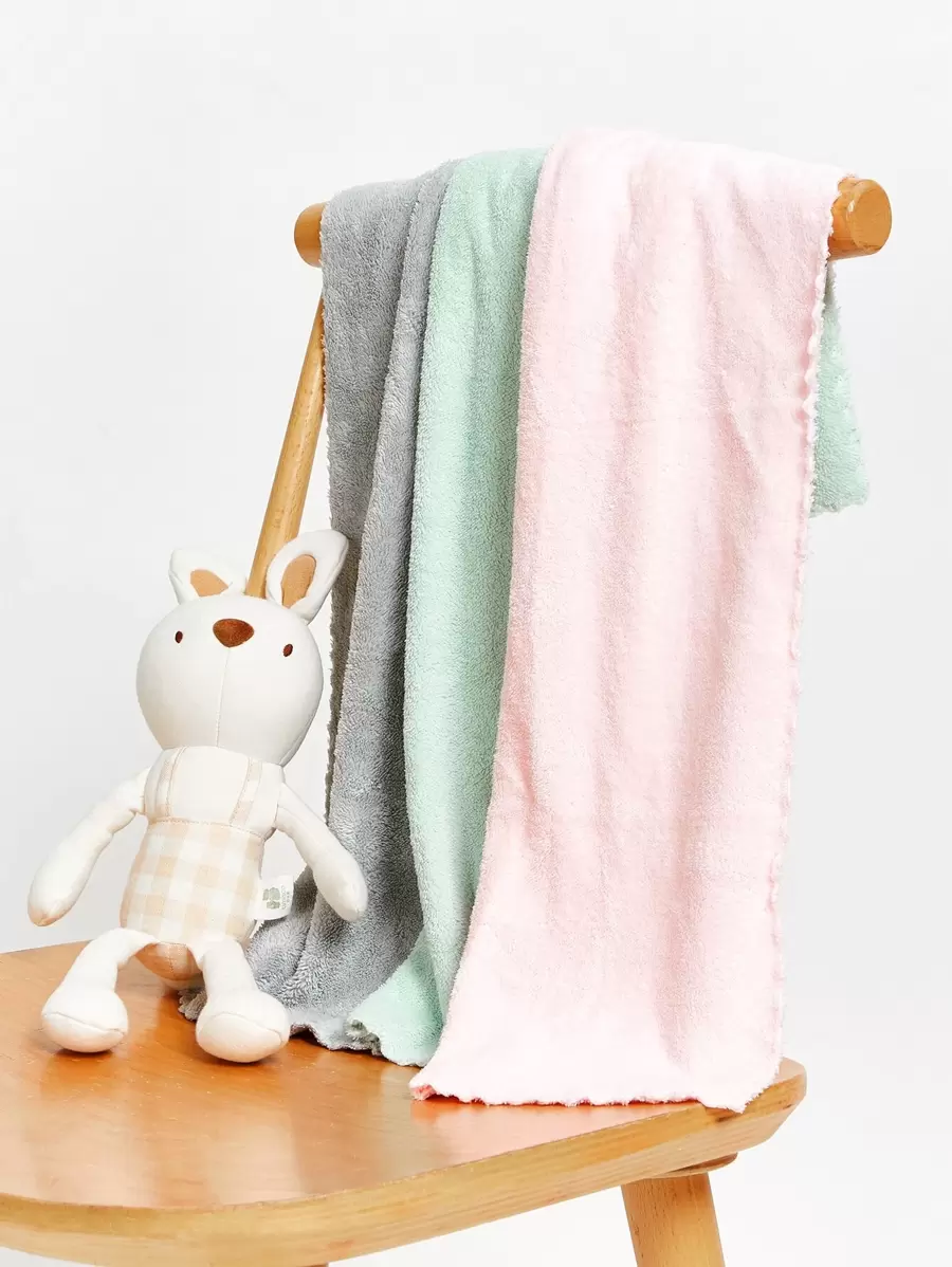 3pcs Simple Burp Cloth - Multicolor - View 1